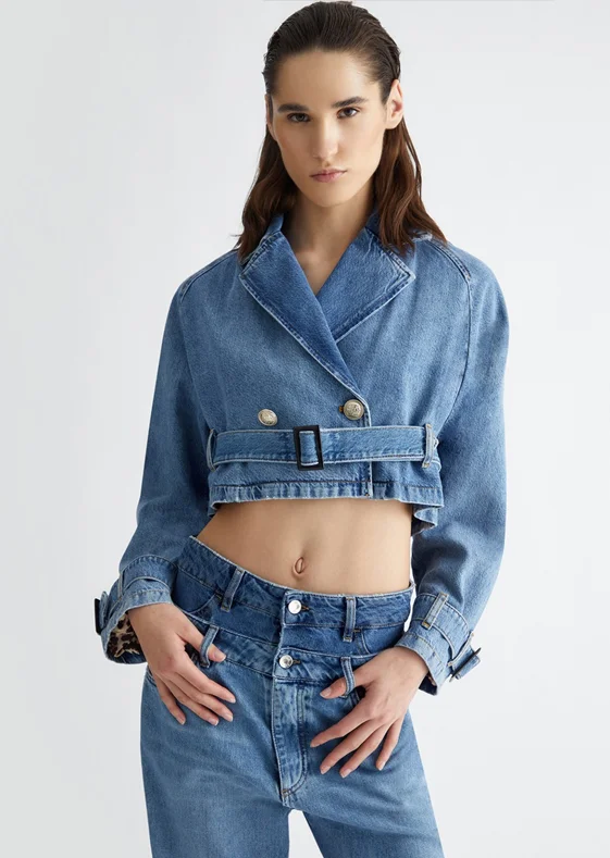 КУРТКА ЖЕНСКАЯ TRENCH MINI DENIM LIU JO