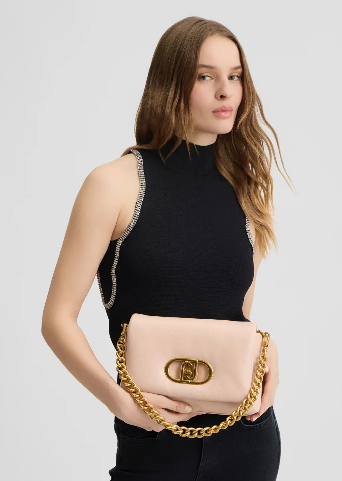 бежевая сумка женская Ecs M Crossbody LIU JO