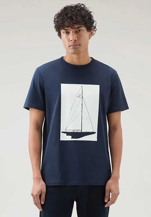 ФУТБОЛКА МУЖСКАЯ BOAT T-SHIRT WOOLRICH