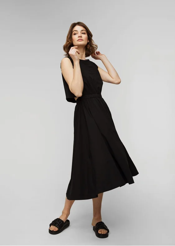 модное итальянское чёрное платье Деха