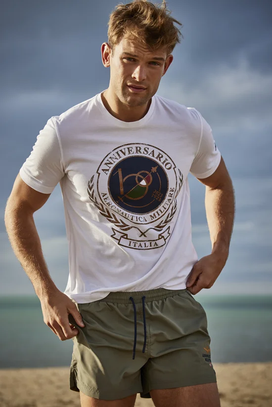 Мужская модная футболка Aeronautica Militare