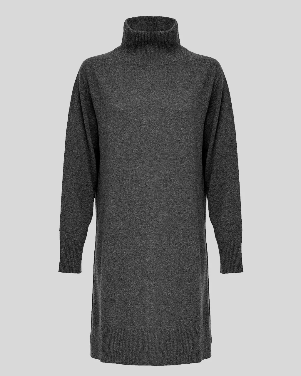 Женское тёмно-серое платье из кашемира бренд Post Scriptum