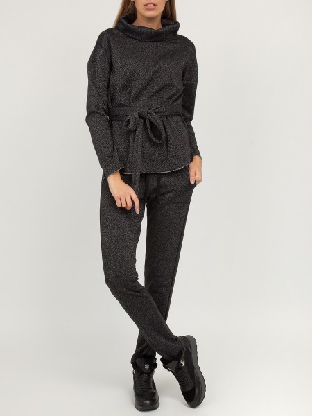 Толстовка женская High Neck Lurex sweatshirt DEHA