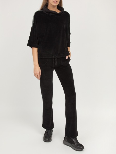 Толстовка жен Chenille Crop sweatshirt DEHA