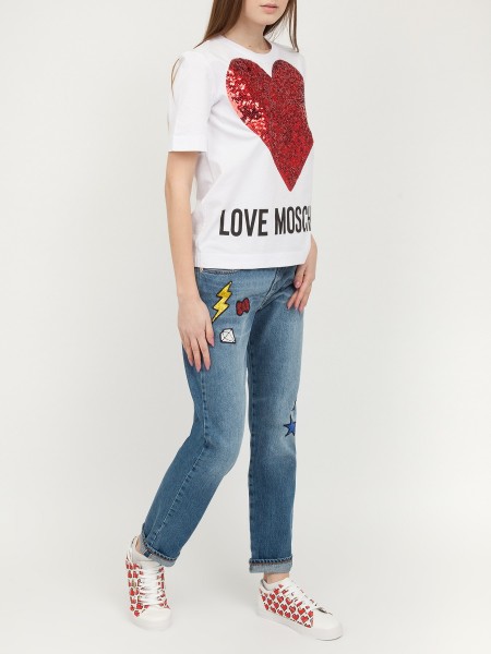 Футболка женская T-Shirt MOSCHINO LOVE