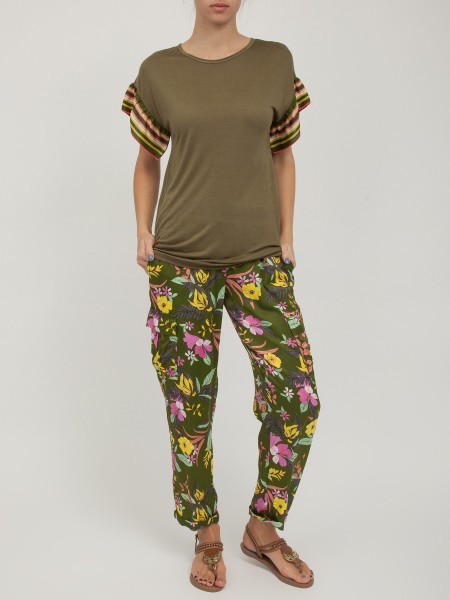 Брюки женские Satin Military pants DEHA