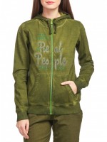 Толстовка женская хлопковая WOMAN JACKET FI CAMPAGNOLO с начесом