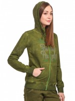 Толстовка женская хлопковая WOMAN JACKET FI CAMPAGNOLO с начесом