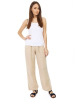 Брюки женские льняные Wide leg Pants DEHA