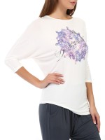 Лонгслив для йоги Asymmetric T-shirt DEHA