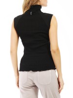Майка трикотажная с высоким воротником Neck Long Sleeve T-shirt DEHA