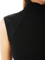 Майка трикотажная с высоким воротником Neck Long Sleeve T-shirt DEHA