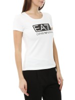 Футболка женская с логотипом EA7 EMPORIO ARMANI