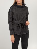 Толстовка женская High Neck Lurex sweatshirt DEHA