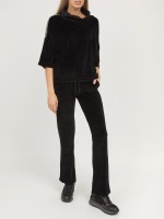 Толстовка жен Chenille Crop sweatshirt DEHA