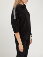 Толстовка жен Chenille Crop sweatshirt DEHA