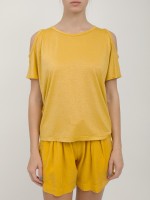 Футболка женская Cold-shoulder T-shirt DEHA