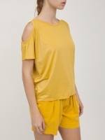 Футболка женская Cold-shoulder T-shirt DEHA