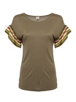 Футболка женская Ruffle Sleeve T-shirt DEHA