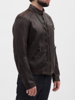 Куртка кожаная мужская Justin Leather PARAJUMPERS