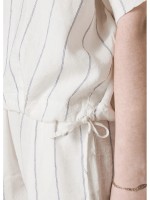 Блузка женская Pinstriped Linen Top DEHA