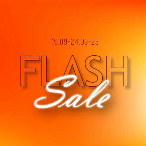 С 19.09 по 24.09.23 Flash Sale, скидки -50%